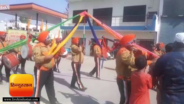 सितारगंज में निकले खालसा चेतना मार्च में जुटे श्रद्धालु