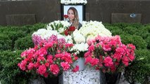 Mina Başaran’ı düğün gününde nişanlısı ve ailesi mezarı başında andı