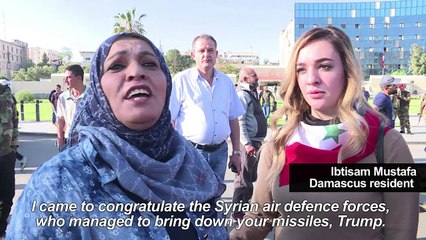 Defiance in Syria after US, Britain & France launch air strikes