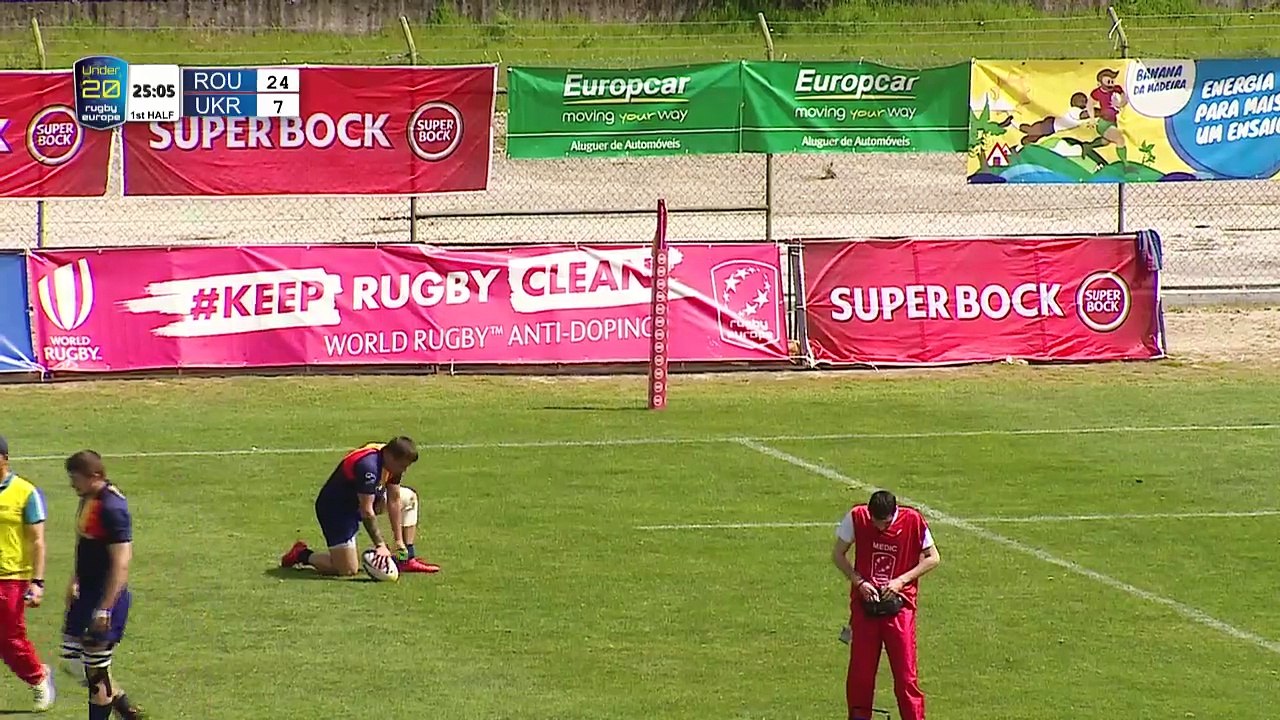 REPLAY ROMANIA / UKRAINE - RUGBY EUROPE U20 CHAMPIONSHIP 2018 - COIMBRA (PORTUGAL)