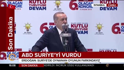 Cumhurbaşkanı Erdoğan konuşma yapıyor