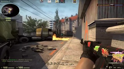 This is what you call a really quick 1v4 clutch play