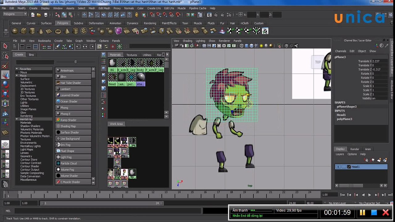 Bài 35-đưa và sắp xếp các bộ phận trong MÂY