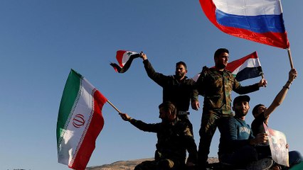 مظاهرات في شوارع دمشق دعما للأسد بعد ضربة التحالف الثلاثي