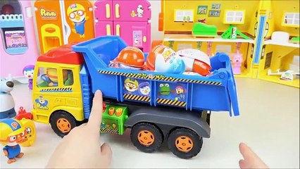 Pororo airplane Robocar Poli car toys and Kinder Joy