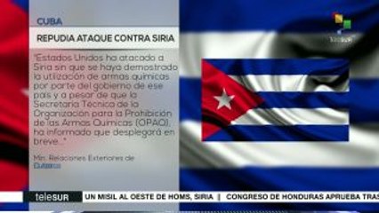 Cuba condena ataque de EE.UU. contra Siria
