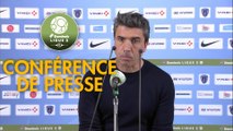 Conférence de presse Paris FC - Stade de Reims (0-3) : Fabien MERCADAL (PFC) - David GUION (REIMS) - 2017/2018
