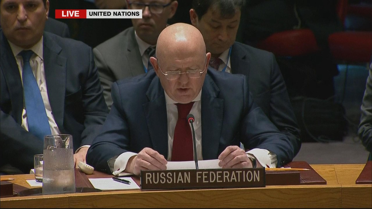Syria strikes:UN Security Council meeting - Russian Federation