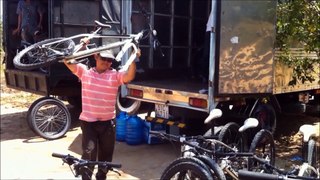 Bikes used at biking trips of Mekong Trails
