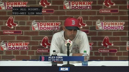 Red Sox Manager Alex Cora Impressed By Tzu-Wei Lin's All-Around Game