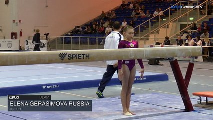 Elena Gerasimova Russia - Beam, Junior -2018 Italy
