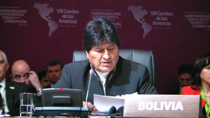 Evo Morales alerta contra una "falsa lucha" contra la corrupción