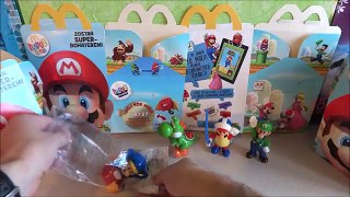 new Super Mario Toys Complete Set in Happy Meal McDonalds Europe Unboxing