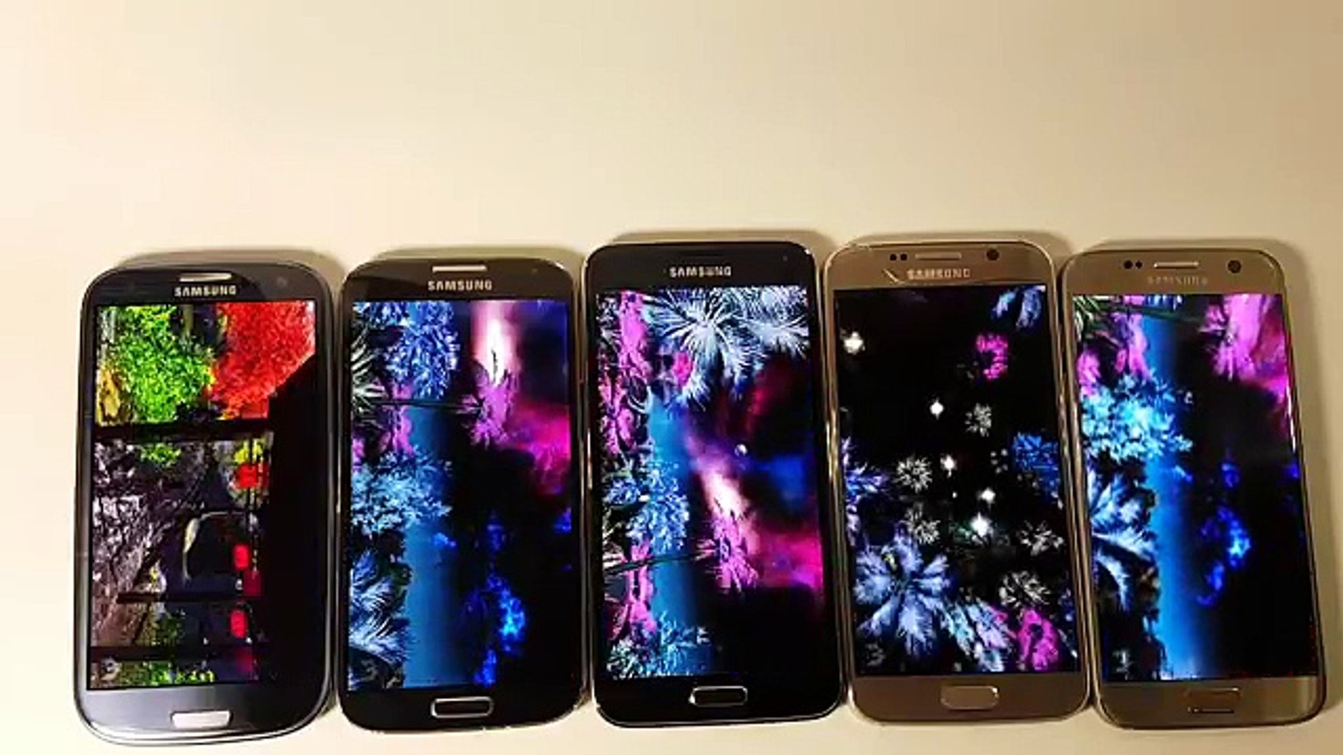 Samsung Galaxy S7 vs S6 vs S5 vs S4 vs S3 AnTuTu Speed test - video  Dailymotion