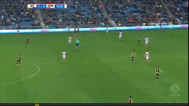 Thomas Bruns Goal - Vitesse vs Sparta Rotterdam 6-0 140.4.2018 (HD)