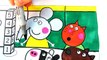 Peppa Pig Friends Plays Games Kids Fun Art Activities Coloring Book Pages with Colored Markers