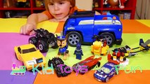 Bumblebee toy, Paw Patrol toy, Batman LEGO toy, Captain America Hot Wheels, Thor, Batman Hot Wheels