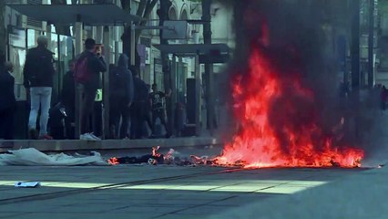 Heurts lors de la manifestation à Nantes en soutien aux zadistes