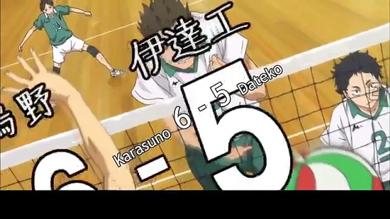 Haikyuu Match Moments - Karasuno Vs Dateko