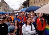 Hundreds Turn Out For First-Ever Gay Pride in Mike Pence's Hometown of Columbus