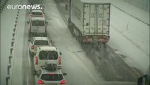 Fuerte temporal de nieve en Eslovenia y Croacia