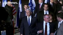 Pence llega a Israel en medio de las protestas de los palestinos