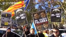 Huelga de taxistas en España contra Uber y Cabify