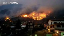 Devastadores incendios forestales en el noroeste de Italia