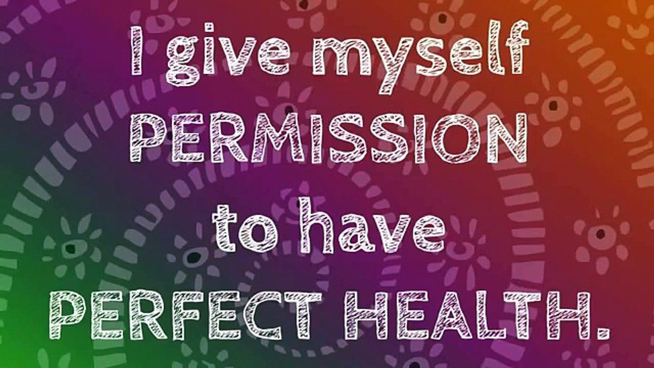 Heal Yourself Positive Affirmations To Attr A Healthy Lifestyle Perfect Health and Healing Energy