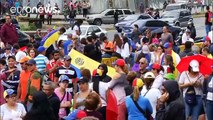 Manifestaciones en Venezuela contra la decisión de Maduro de modificar la Constitución