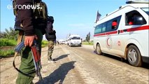 Comienza la evacuación de civiles y combatientes de 4 ciudades sirias asediadas
