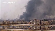 El ejército sirio responde con intensos bombardeos a la ofensiva rebelde en Damasco