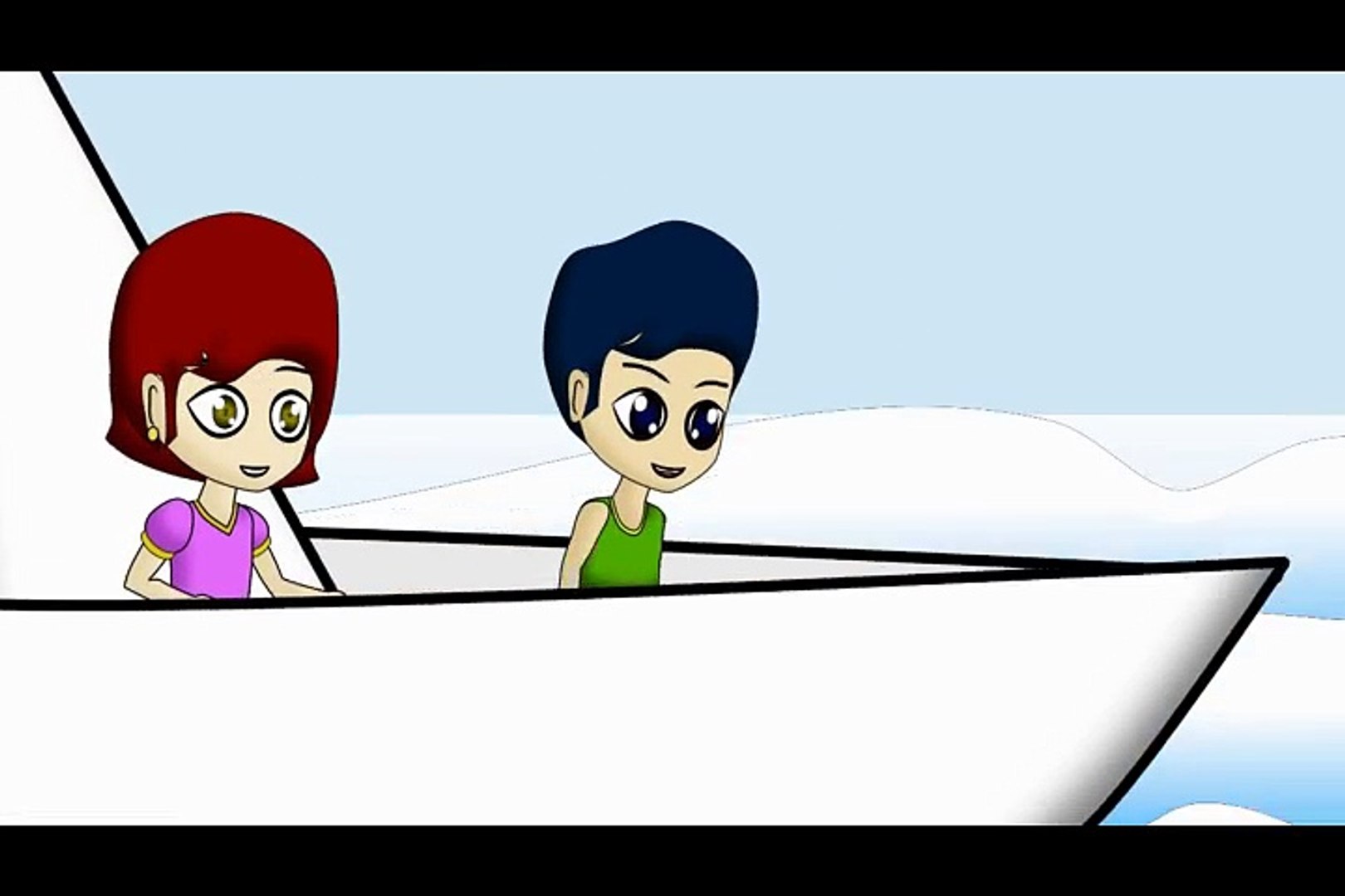 ⁣2d animation| water boat | children song | board | dream