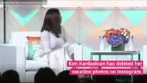 Kim Kardashian Says Why She Deleted And Re-Posted Vacation Photos
