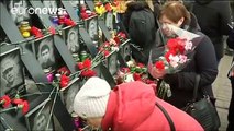 Ucrania recuerda la matanza de Maidán en su tercer aniversario