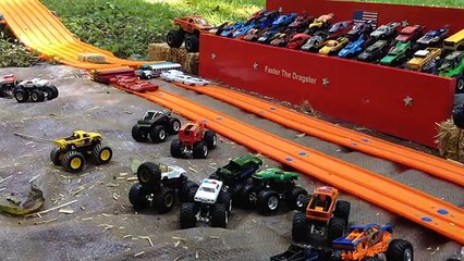 Hot Wheels Monster Jam - Dukes of Hazzard Style! Downhill Racing Action!