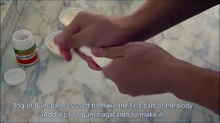 How to make Olaf (Cake Topper) / Cómo hacer a Olaf para decorar tortas