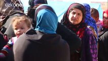 Desplazados por la batalla de Mosul
