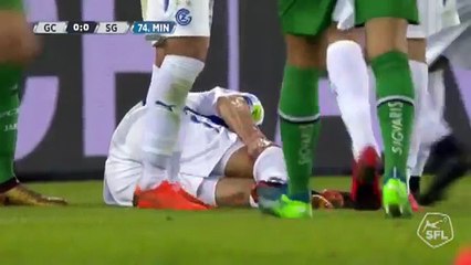 Grasshoppers 1:0 Sankt Gallen (Switzerland. Super League. 14 April 2018)