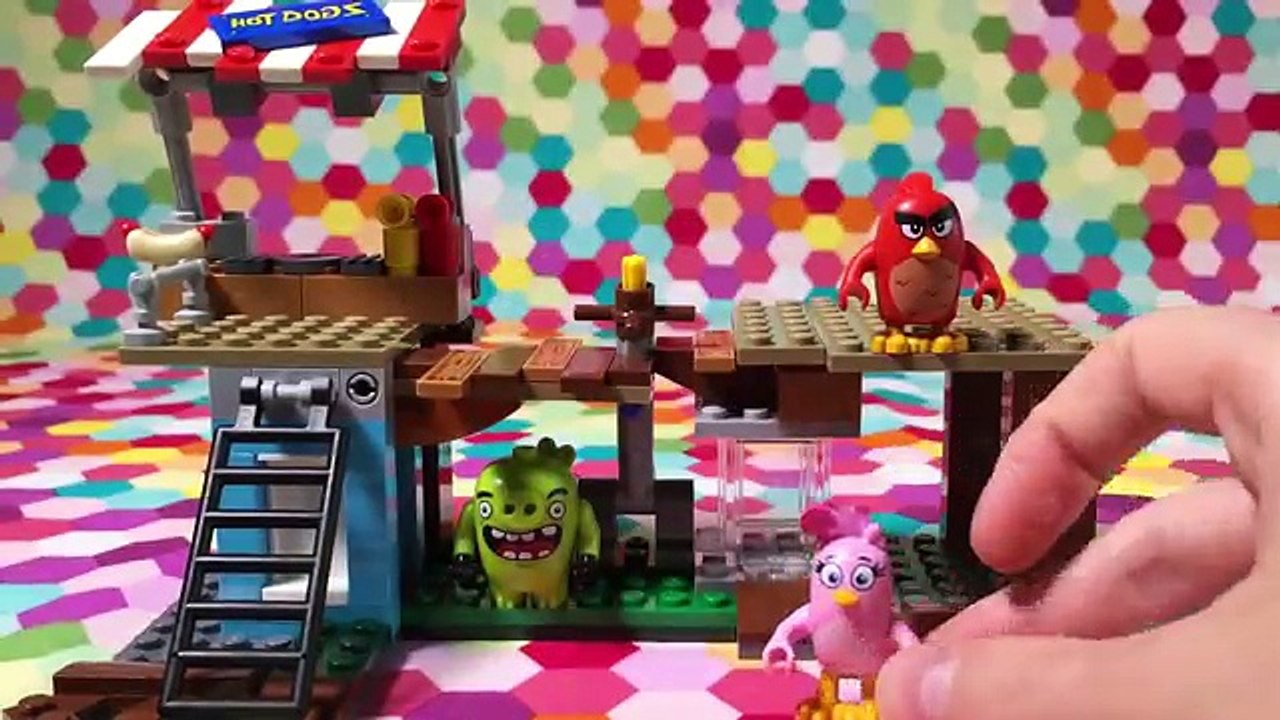LEGO Angry Birds Movie Pig City Teardown Build Review Silly Play Kids Toys