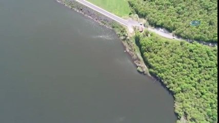 Ömerli Barajı' nın Su Seviyesi Havadan Görüntülendi