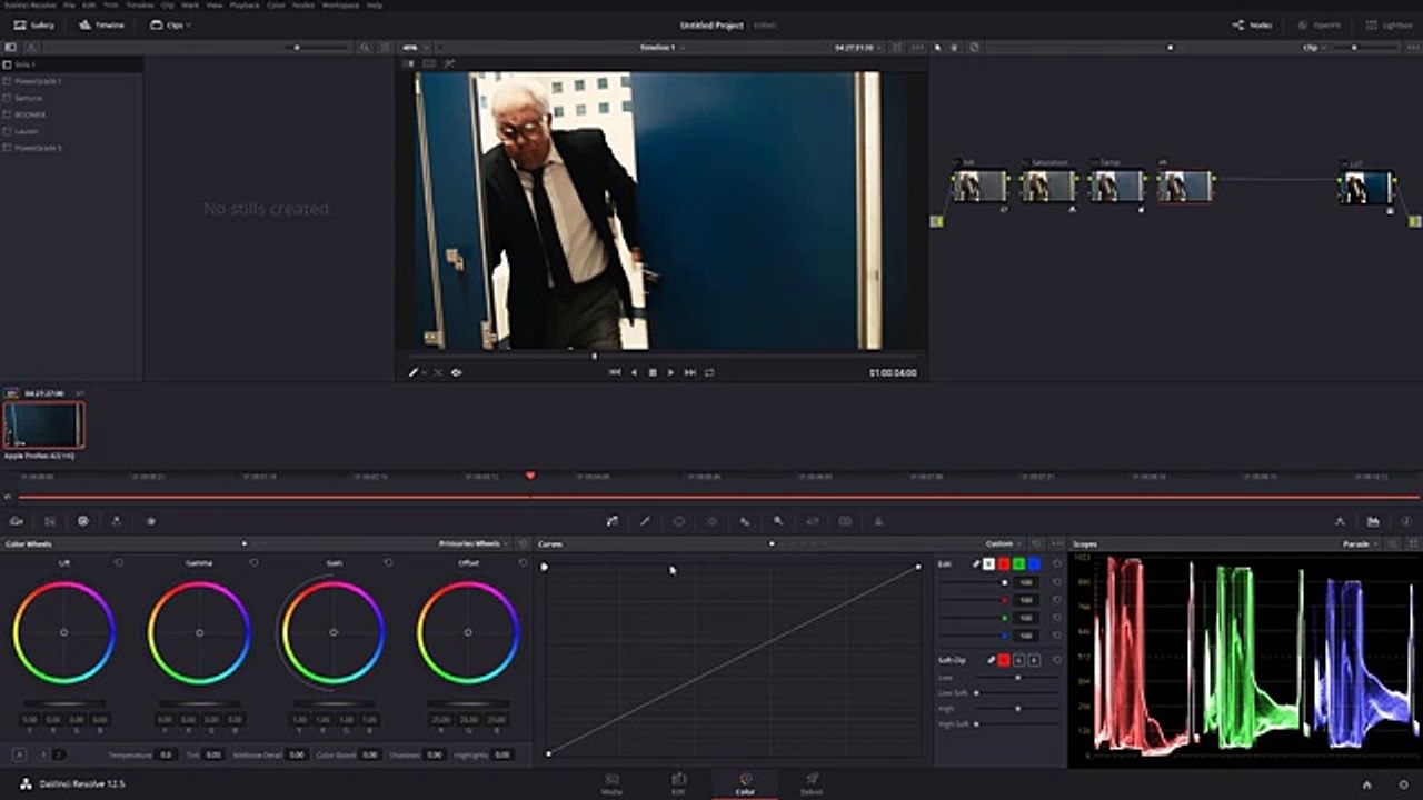 Teal and Orange Look Color Palette Davinci Resolve Tutorial - video ...