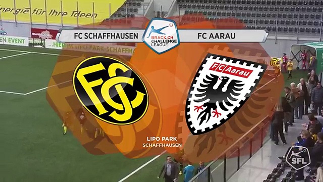 Schaffhausen 3:1 Aarau (Switzerland. Challenge League. 14 April 2018)