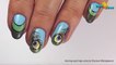 ГЕЛЬ-ЛАК дизайн на ЛЕТО Перо Павлина | Рисунки на ногтях видео пошагово + Как я делаю себе ногти?