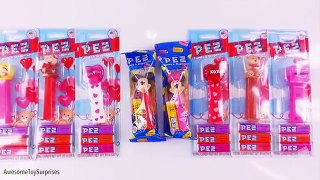 Mickey Mouse Minnie Mouse Valentines Day Candy Pez Dispensers Learn Colors! Learn to Count!