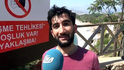 Tatilcilerin deniz aşkı engel tanımadı