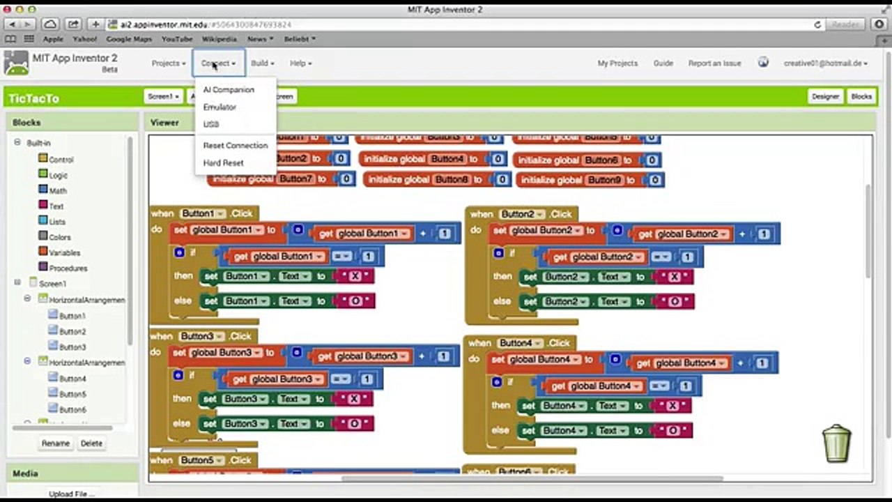 App Inventor 2 Tutorial Simple Tic Tac To Spiel Teil 3