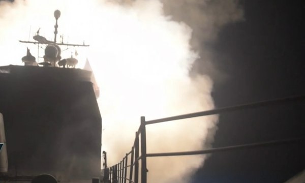 Amerika Serikat Rilis Video Serangan Rudal ke Suriah
