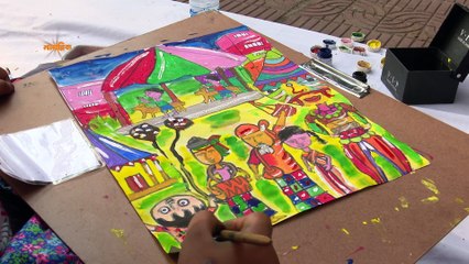 শিশুদের হাতের তুলিতে রাজধানী ঢাকা | Nagorik TV