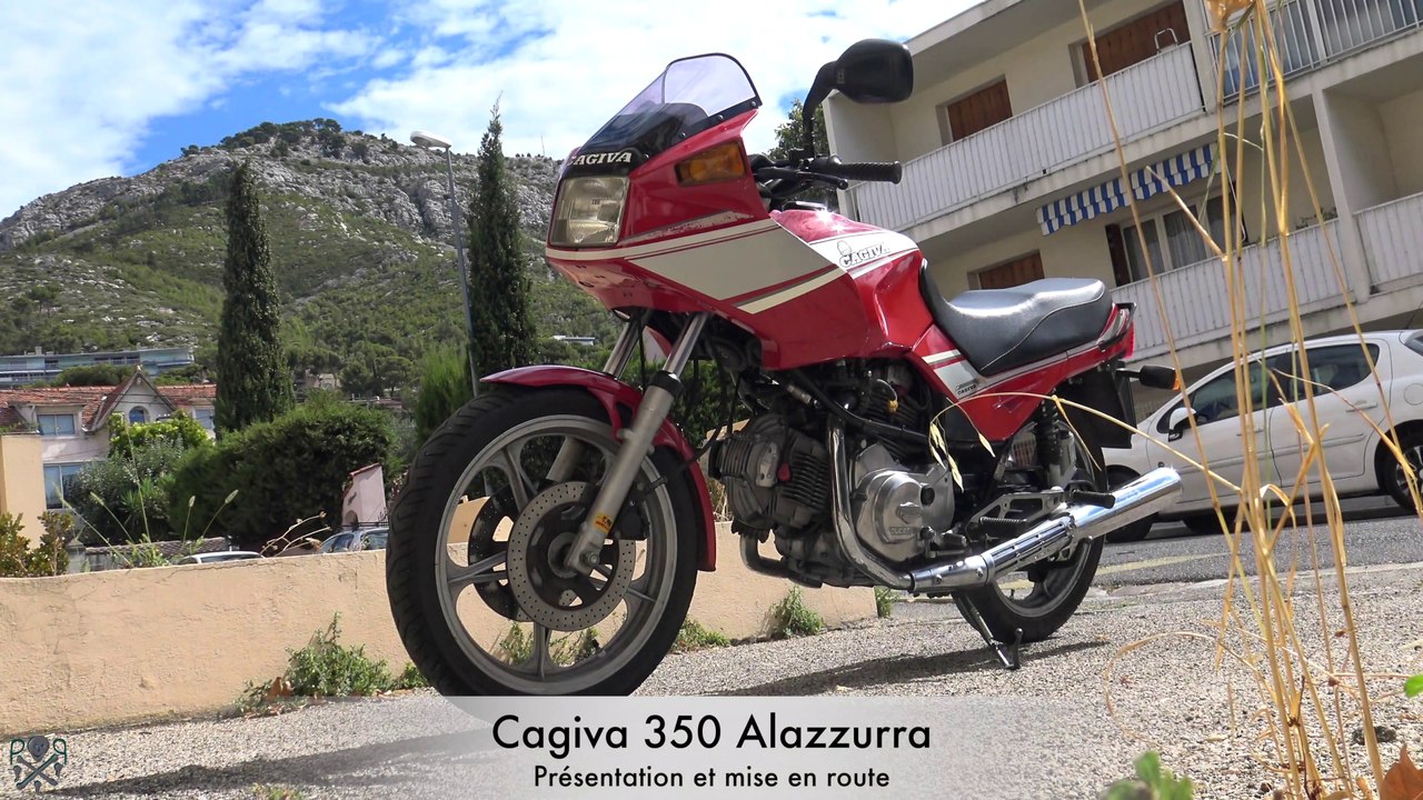 RARISSIME!! CAGIVA ALAZZURRA 350, découverte et mise en route